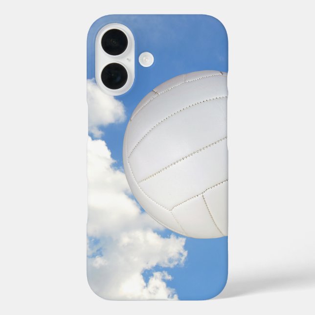 Funda iPhone 16 Voleibol En Cielo Azul (Reverso )