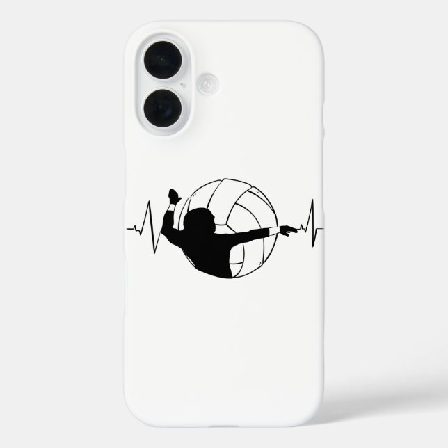 Funda iPhone 16 Voleibol - Fruto del jugador de voleibol (Reverso )