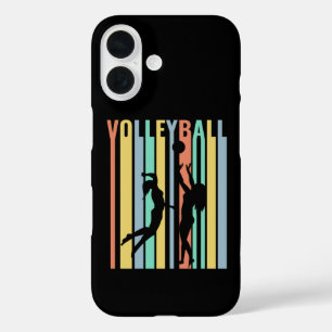 Funda iPhone 16 Voleibol Voleibol de playa Retro