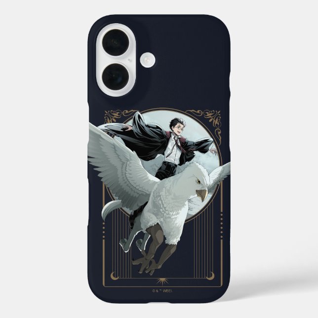 Funda iPhone 16 Vuelo Anime HARRY POTTER™ con Buckbeak (Reverso )