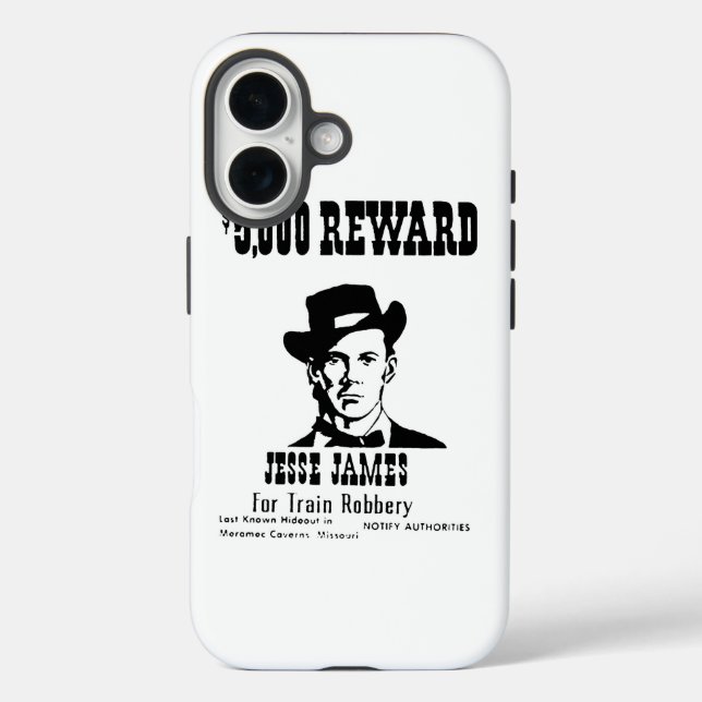 Funda iPhone 16 Wanted Jesse James (Reverso )