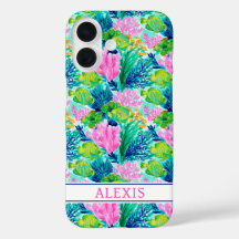 Watercolor Coral Reef Monogrammed