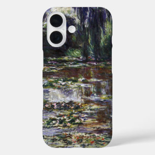Funda iPhone 16 Waterlilies en Pond por Claude Monet, arte vintage