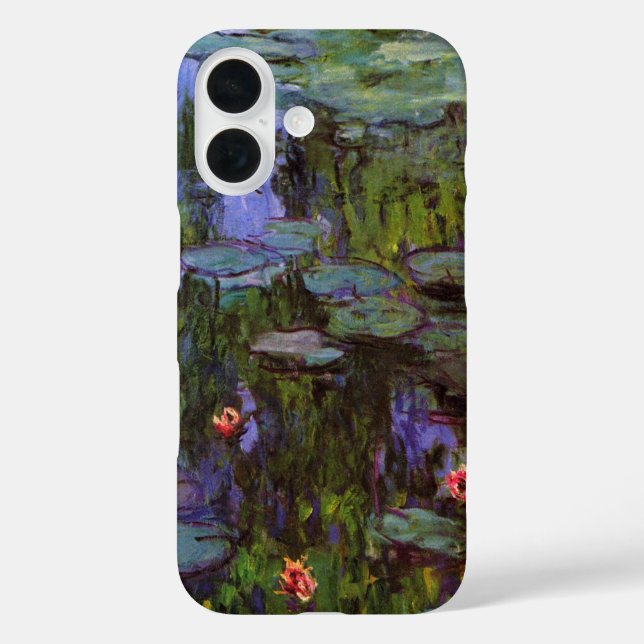 Funda iPhone 16 Waterlilies por Claude Monet (Reverso )