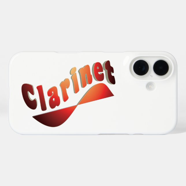 Funda iPhone 16 Wavy Clarinet (Reverso (Horizontal))