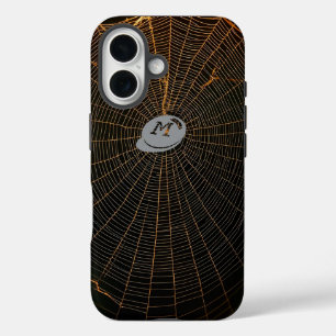 Funda iPhone 16 Web araña iluminada en la oscuridad