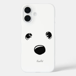 Funda iPhone 16 Westie Terrier Face