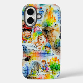 Funda iPhone 16 Whimsical Fairy Tale Ilustracion