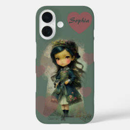 Funda iPhone 16 Whimsical Kawaii Fairy Tale Chica