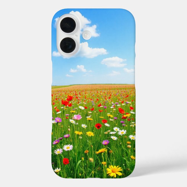 Funda iPhone 16 Wildflower Meadow (Reverso )