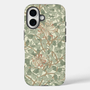 Funda iPhone 16 William Morris Honeysuckle Green Floral