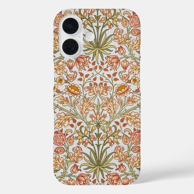 Funda iPhone 16 William Morris Hyacinth Arte Botánico Floral (Reverso )