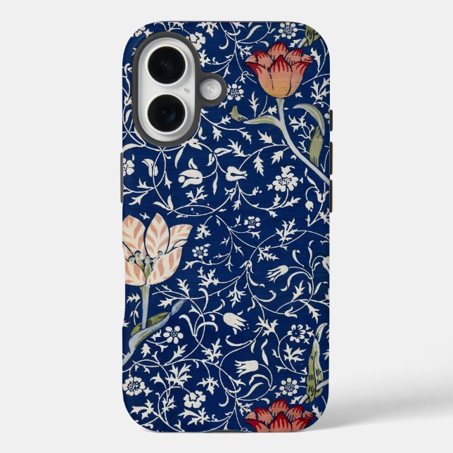 Funda iPhone 16 William Morris Medway Blue Floral (Reverso )
