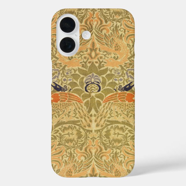 Funda iPhone 16 William Morris Peacock & Dragon Arts & Crafts (Reverso )