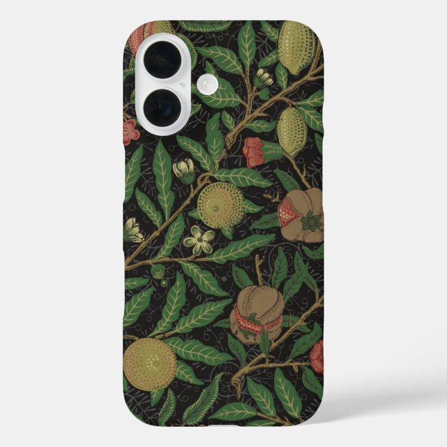 Funda iPhone 16 William Morris Pomegranate Classic Fruit (Reverso )