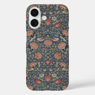 Funda iPhone 16 William Morris Tudor Rosa Wallpaper
