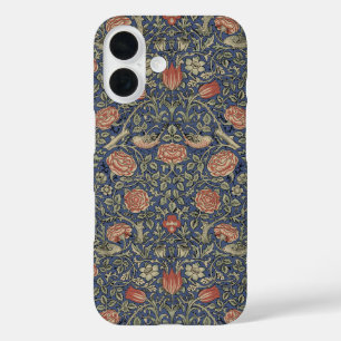 Funda iPhone 16 William Morris Tudor Rosa Wallpaper