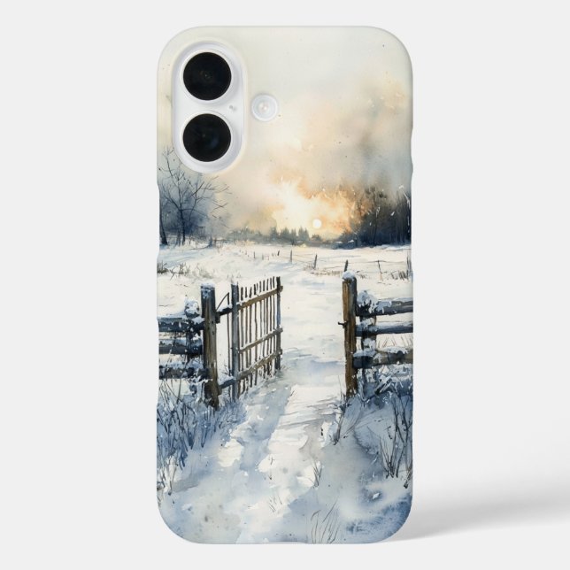 Funda iPhone 16 Winter Gate at Sunrise (Reverso )