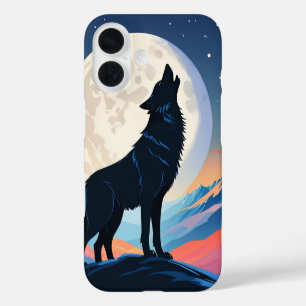 Funda iPhone 16 Wolf Howling At The Moon