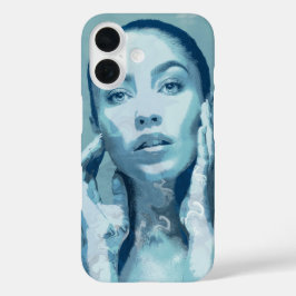 Funda iPhone 16 "Woman in Blue"