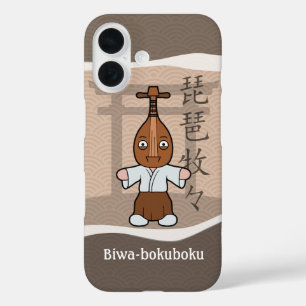 Funda iPhone 16 Yokai Biwa-bokuboku Lute Man