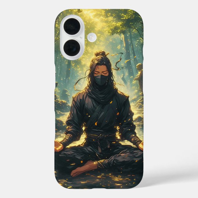 Funda iPhone 16 Zen del guerrero de la sombra (Reverso )