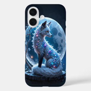 Funda iPhone 16 Zorro de Cristal a la Luz de la Luna – Guardián de