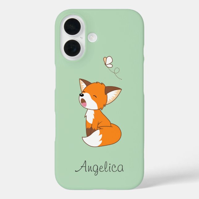 Funda iPhone 16 Zorro Pequeño Dormilón y Bonito (Reverso )