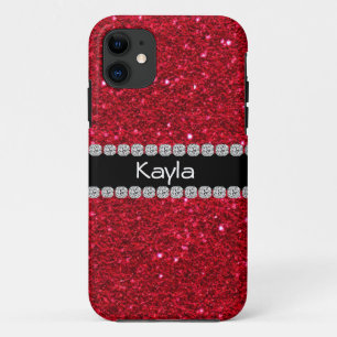 Funda IPHONE 5 BLING ROJO PERSONALIZADO DE CLASE