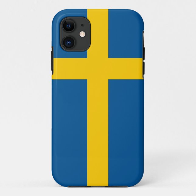 FUNDA IPhone 5 con bandera de Suecia (Reverso)