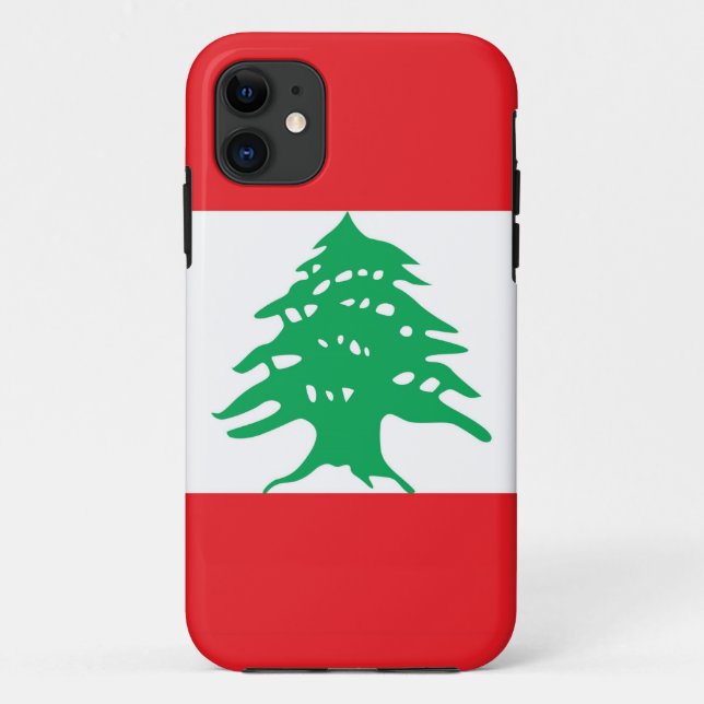 FUNDA IPhone 5 con bandera del Líbano (Reverso)