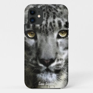Funda iPhone 5 de Rare Snow Leopard Big Cat Wildli