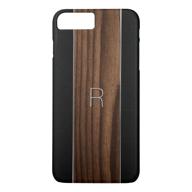 Funda iPhone 7 Plus Wood and Metallic Look (Reverso)