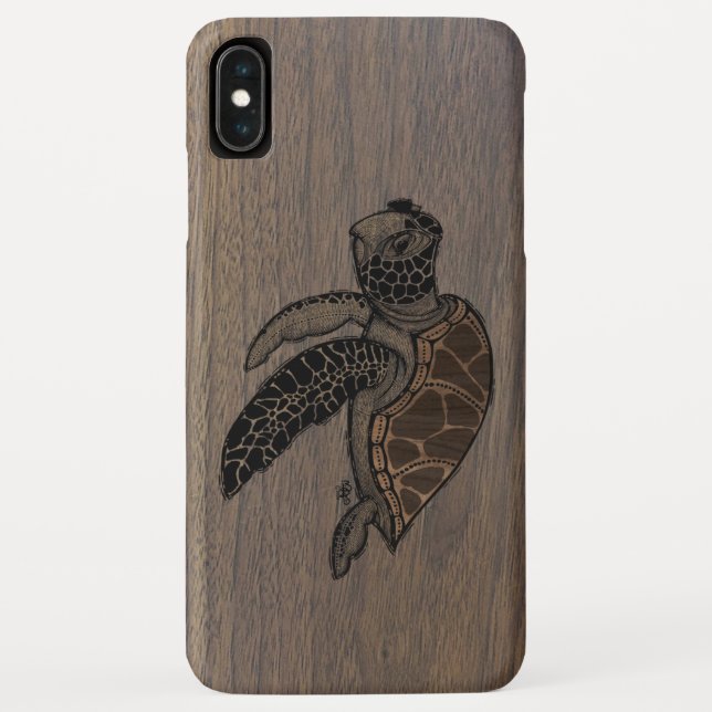 Funda iPhone/iPad de tortuga marina/Samsung (Reverso)
