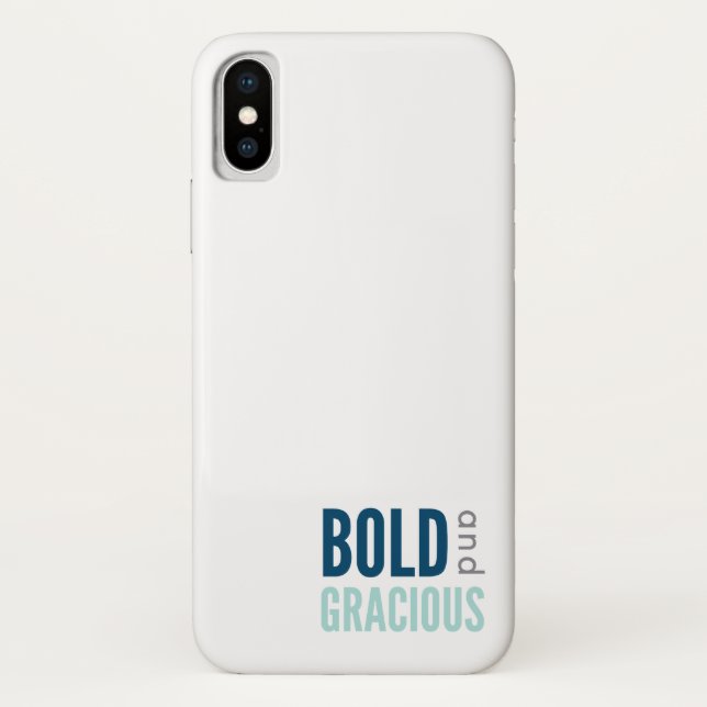 Funda iPhone X audaz y Gracioso (Reverso)