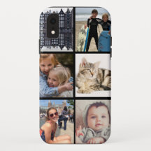 funda iPhone XR de collage múltiple de fotos
