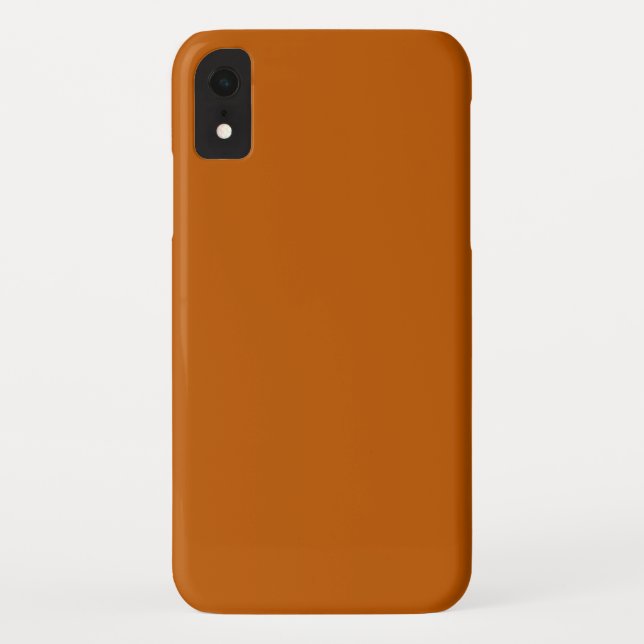 Funda iPhone XR Naranja quemado (Reverso)