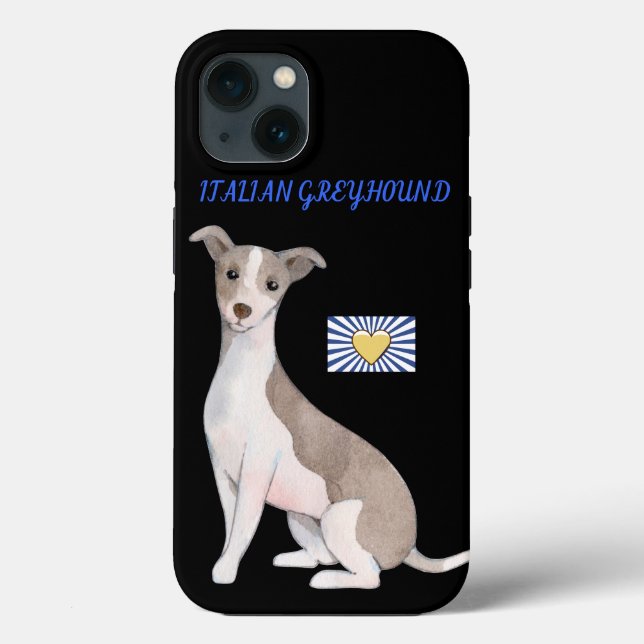 FUNDA ITALIANO GREYHOUND APPLE IPHONE 13. (Reverso )
