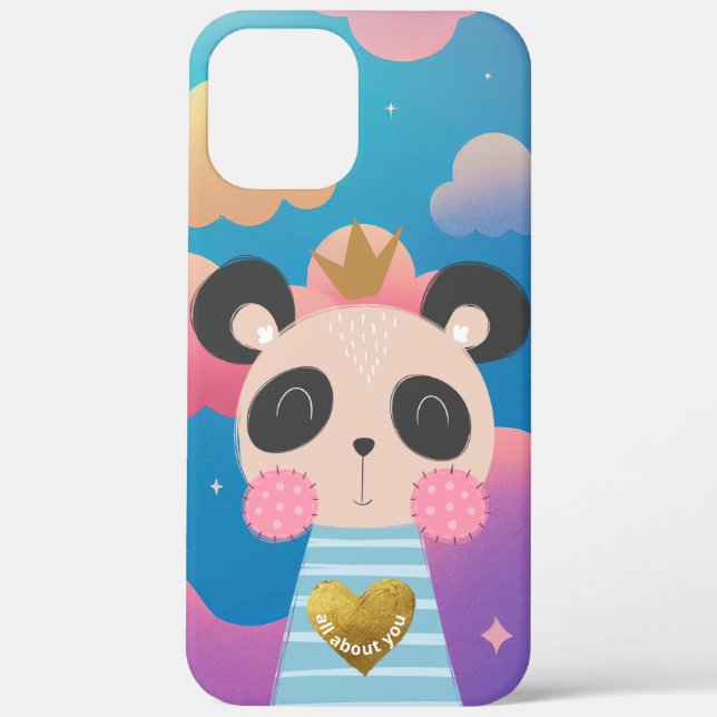 Funda King Panda iPhone 12 Pro Max (Reverso )