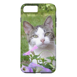 Funda Kitty in the Flowers iPhone 7 Plus