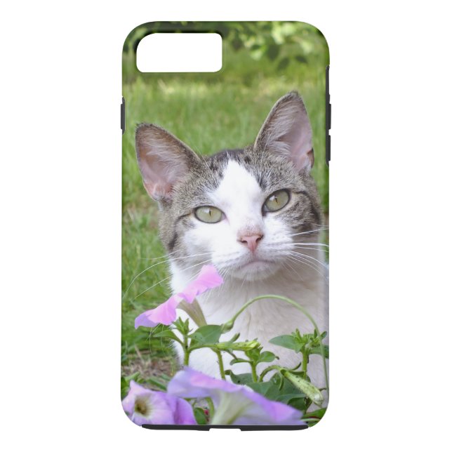 Funda Kitty in the Flowers iPhone 7 Plus (Reverso)