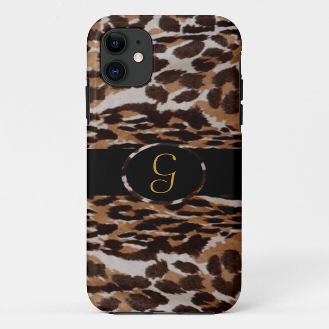 Funda Leopard Monograma Iphone 5 (Reverso)