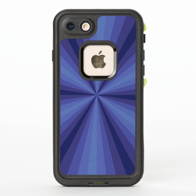 Funda Lifeproof azul de ilusión óptica (Reverso)