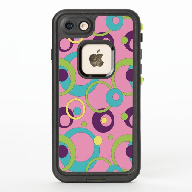 Funda Lifeproof Círculos Rosa Funky (Reverso)