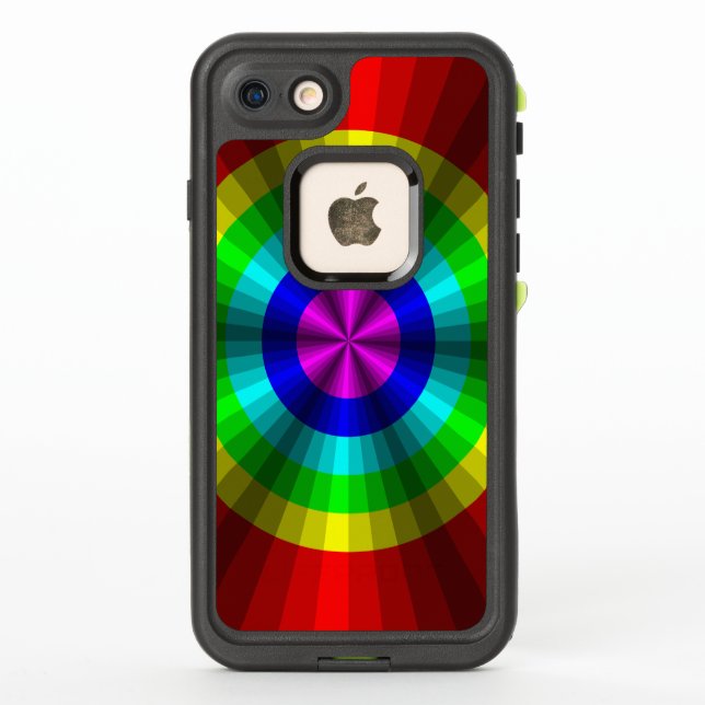 Funda Lifeproof de arcoíris de ilusión óptica (Reverso)