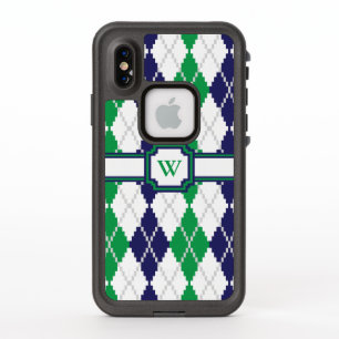 Funda Lifeproof Green Argyle