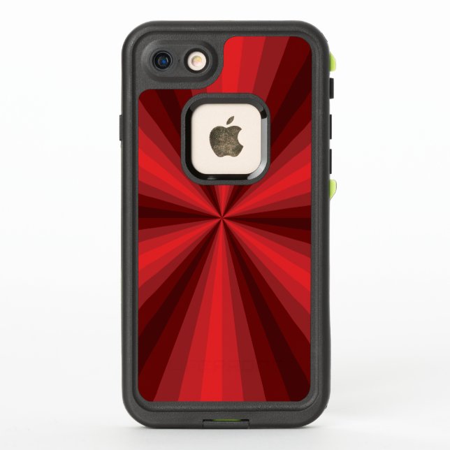 Funda Lifeproof roja de ilusión óptica (Reverso)
