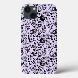 Funda Lilac floral dibujado a mano