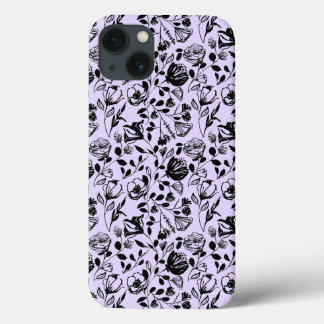 Funda Lilac floral dibujado a mano