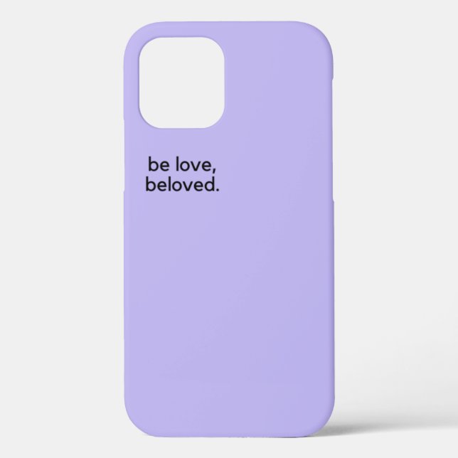 Funda Lilac Purple Apple iPhone 12 Be Love (Reverso )